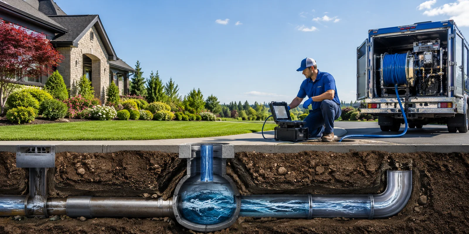 Drainage restoration information for Long Bottom, OH